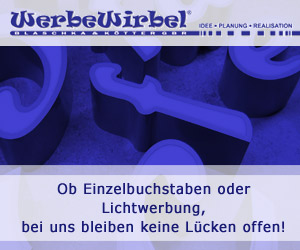 Lichtwerbung, Werbedisplays, Leuchtkästen